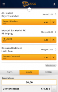 Die Wettsteuer in Deutschland am Beispiel eines Kombitipps bei bet3000