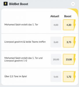 Bildbet Quoten Boost Liverpool