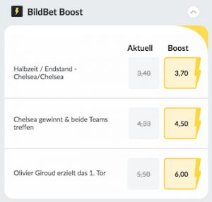 bildbet quoten boost premier league