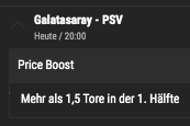 Gala vs PSV Price Boost 