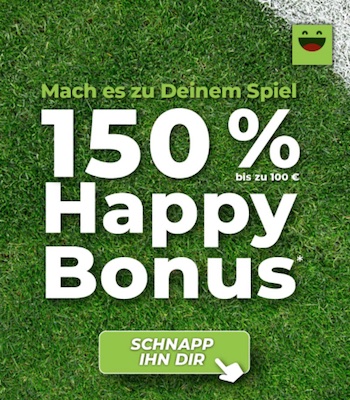 Happybet Willkommensbonus Sportwetten